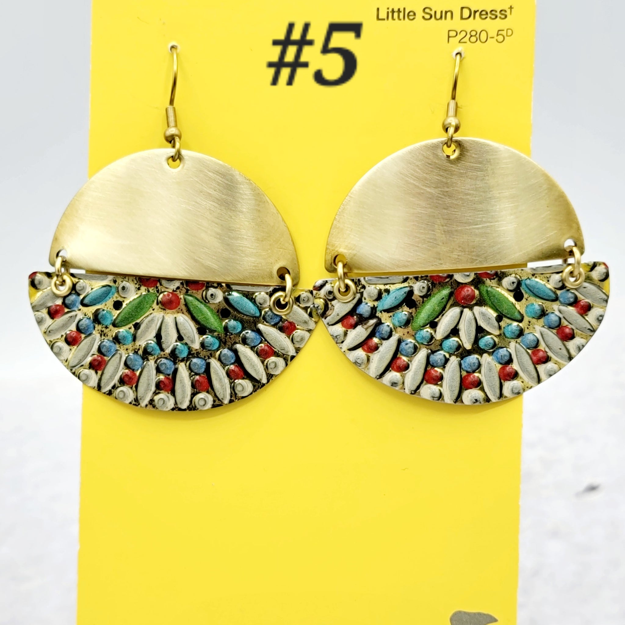 Kaleidoscope Collection - Repurposed Vintage Tin Earrings