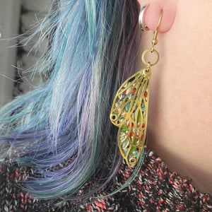 Kaleidoscope Collection - Repurposed Vintage Tin Earrings