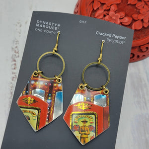 Carousel Collection - Repurposed Vintage Tin Earrings