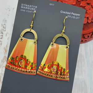 Carousel Collection - Repurposed Vintage Tin Earrings