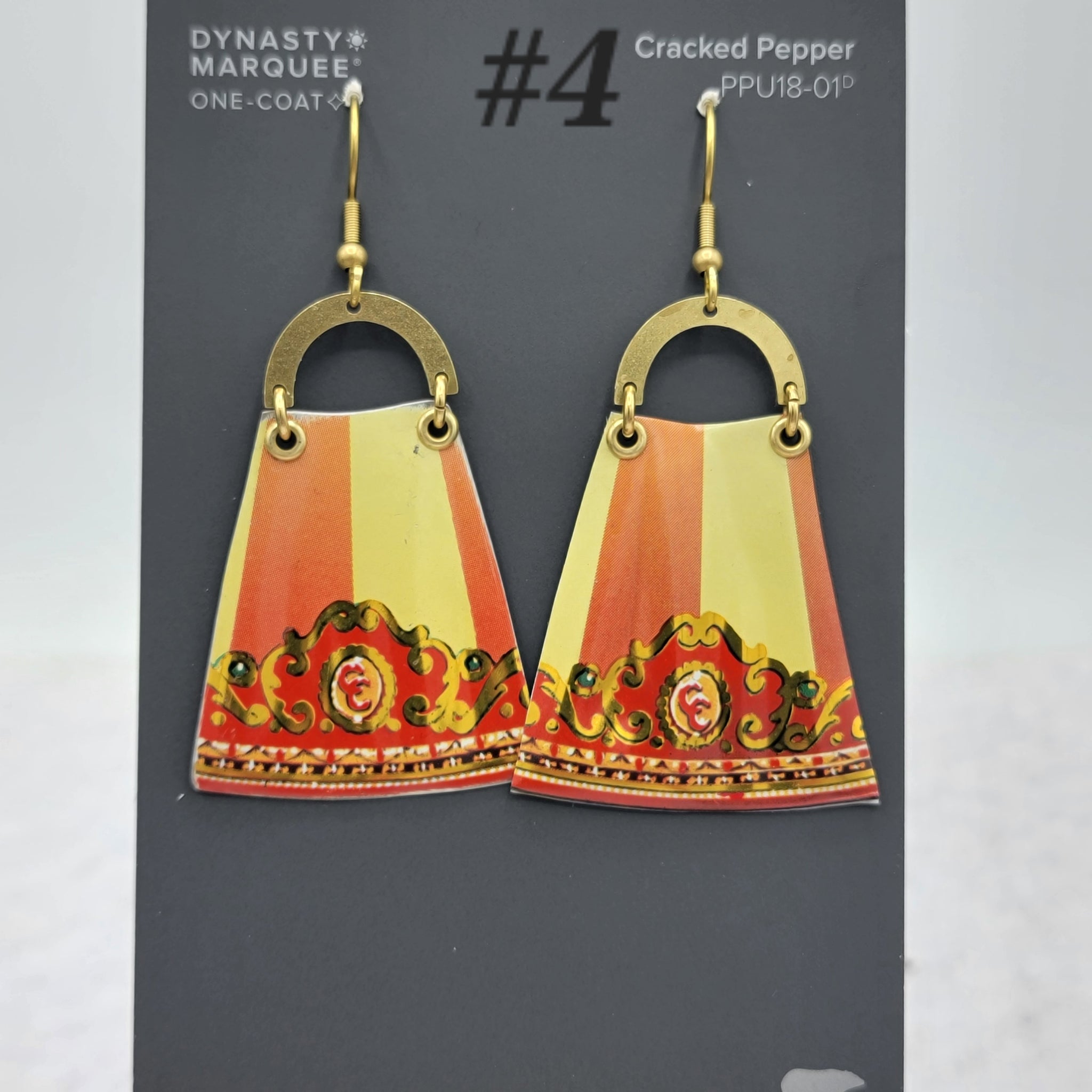 Carousel Collection - Repurposed Vintage Tin Earrings