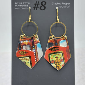 Carousel Collection - Repurposed Vintage Tin Earrings