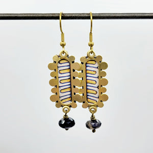 Bubble Frames Collection - Repurposed Vintage Tin Earrings