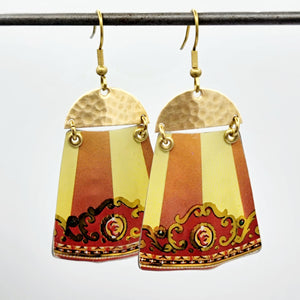 Carousel Collection - Repurposed Vintage Tin Earrings