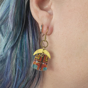 Carousel Collection - Repurposed Vintage Tin Earrings