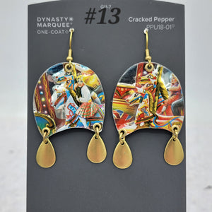 Carousel Collection - Repurposed Vintage Tin Earrings