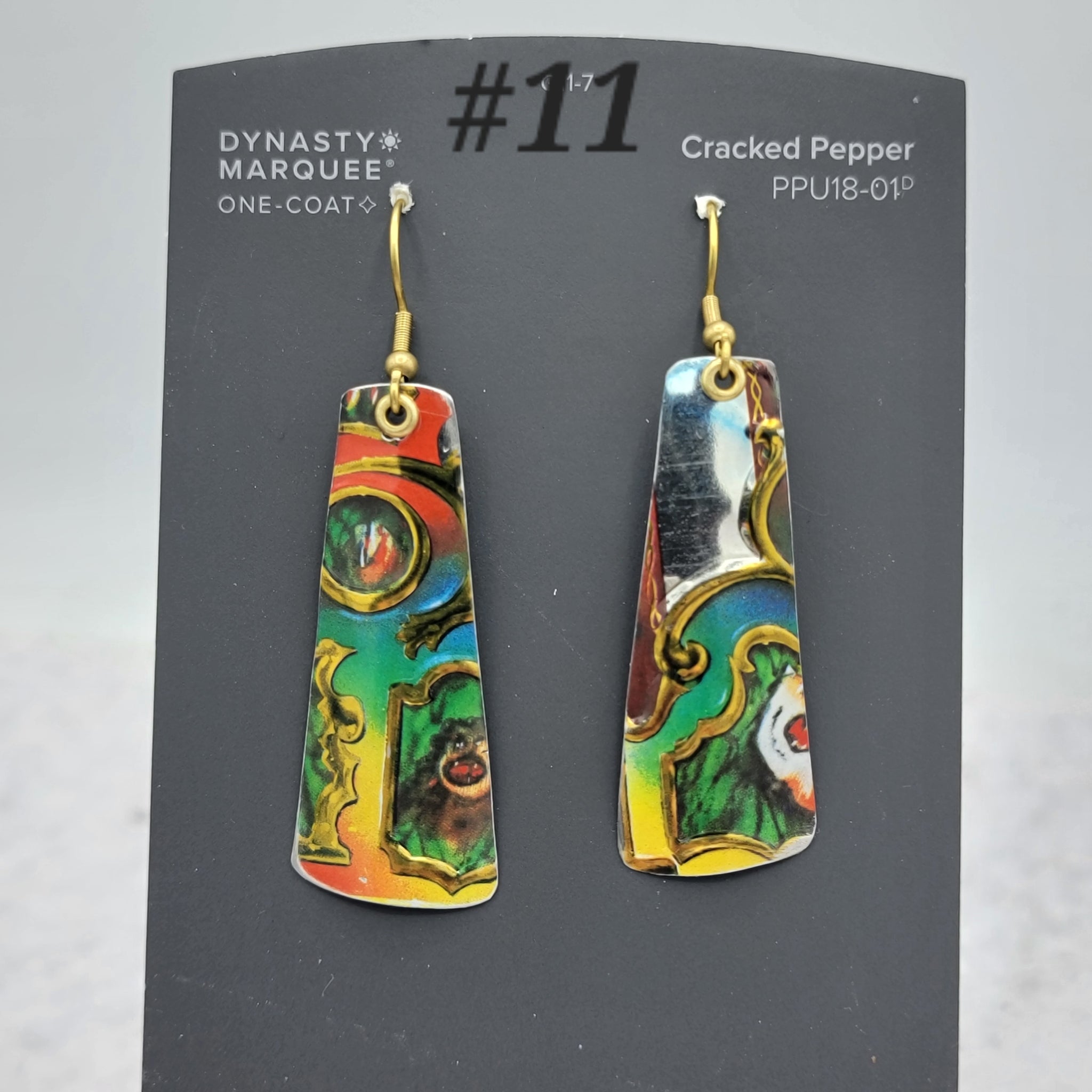 Carousel Collection - Repurposed Vintage Tin Earrings