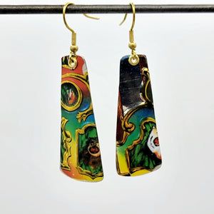 Carousel Collection - Repurposed Vintage Tin Earrings