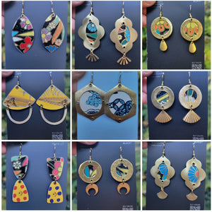 Fall 2024 Collection - Repurposed Vintage Tin Earrings