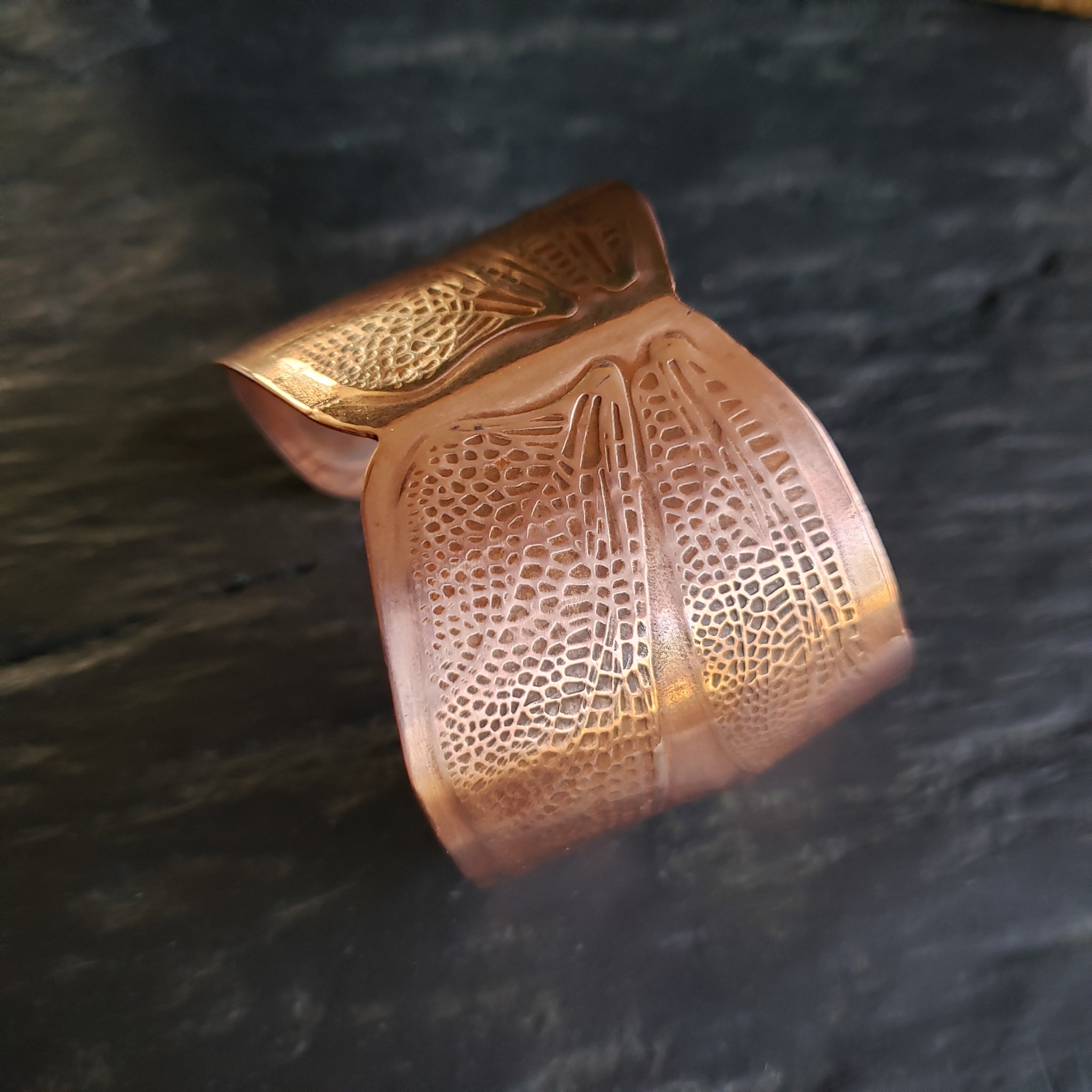 Dragonfly Wing Cuff in Copper