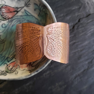 Dragonfly Wing Cuff in Copper