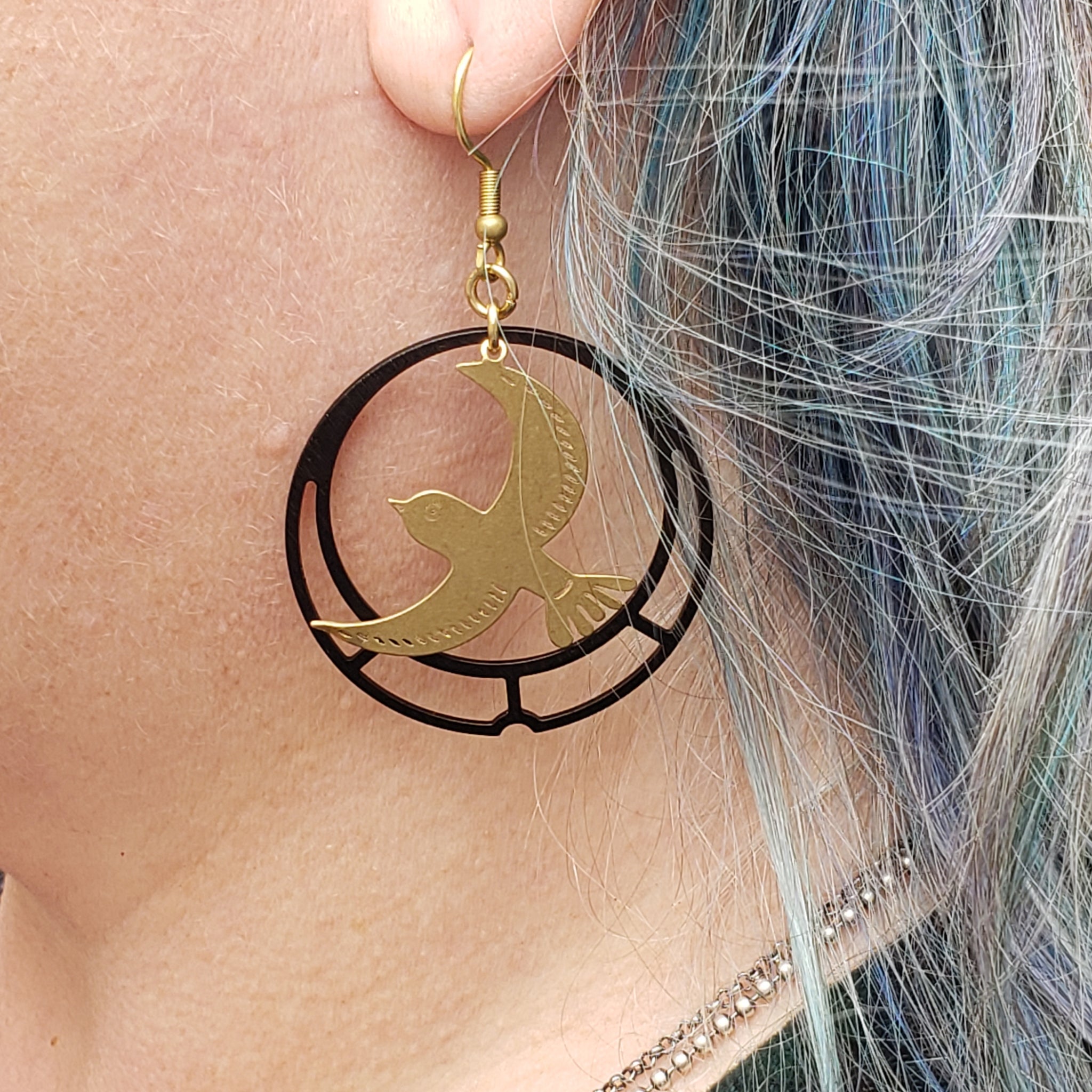 Elemental Metals Collection ◇ Soar ◇ Celestially-Inspired Brass Earrings