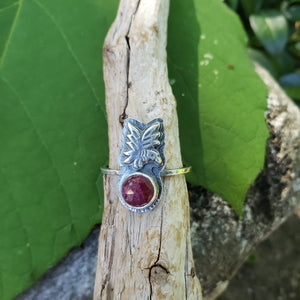 Sterling Silver Token Gemstone Rings - Rubies & Sapphire