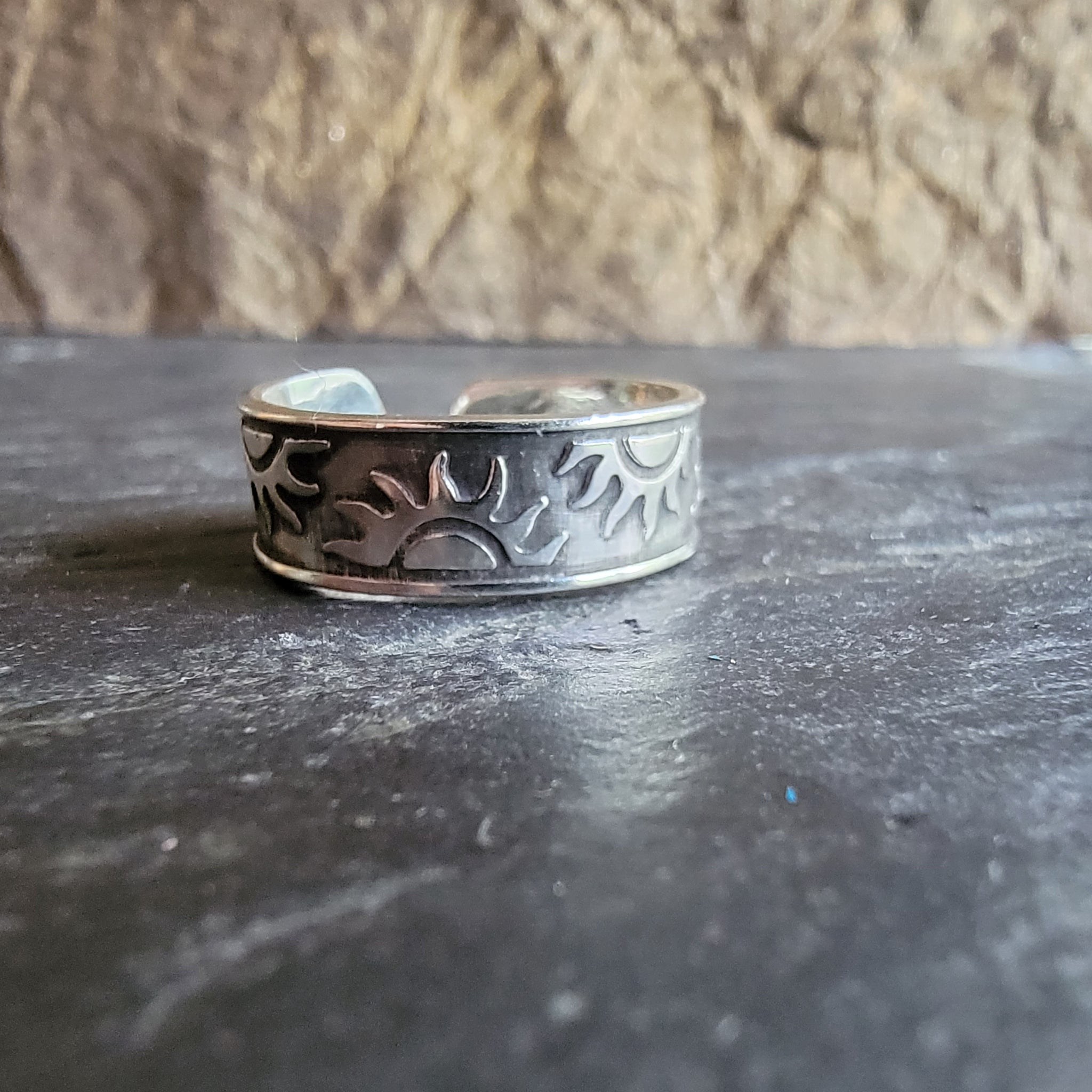 Sunrise Adjustable Ring in Sterling Silver