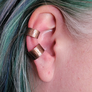 Copper Moon Phase Ear Cuff