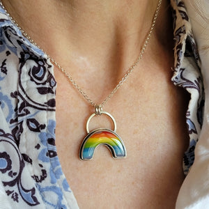 Pride 2022 Collection - Rainbow Glass in Sterling Silver