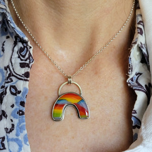 Pride 2022 Collection - Rainbow Glass in Sterling Silver