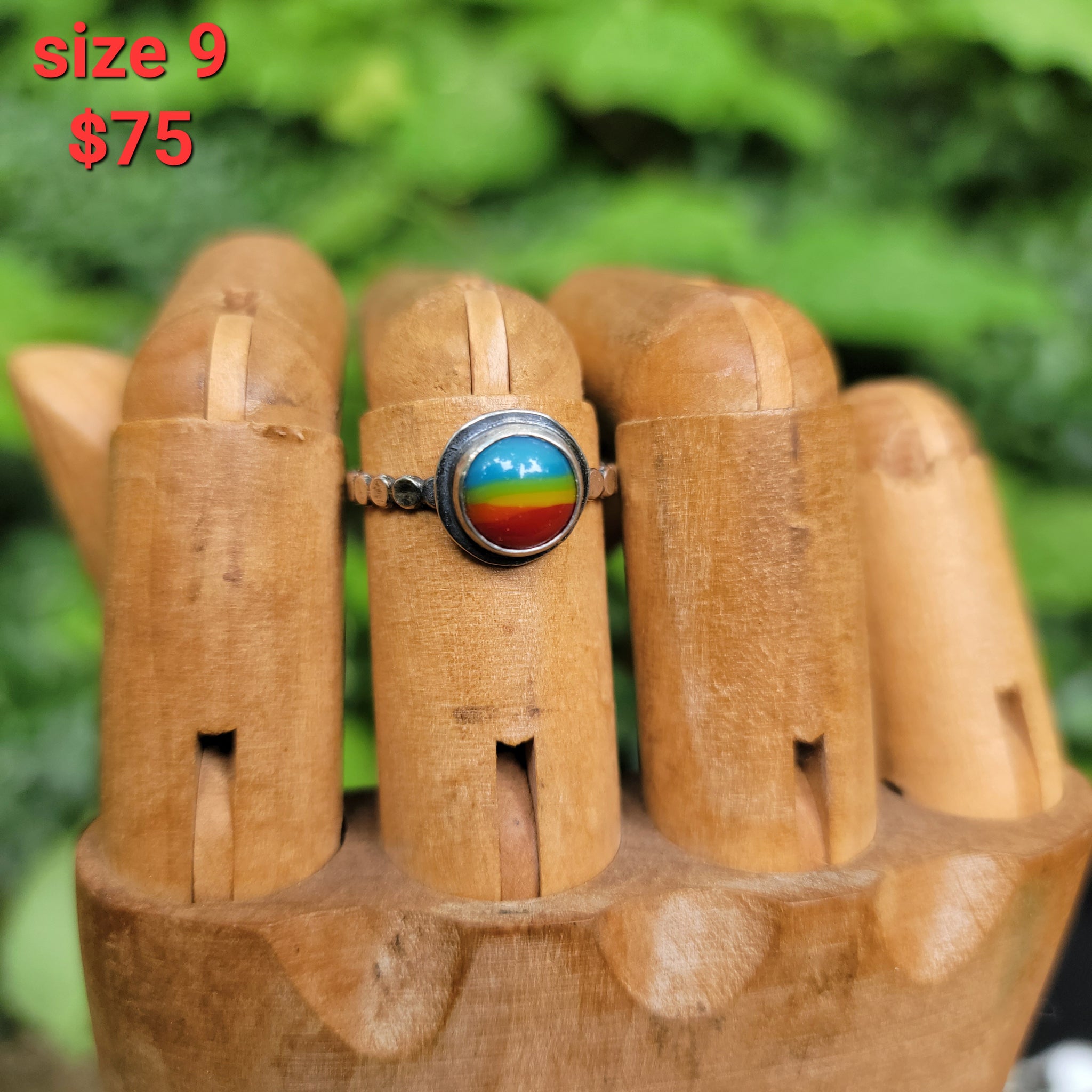 Pride 2022 Collection - Rainbow Glass in Sterling Silver