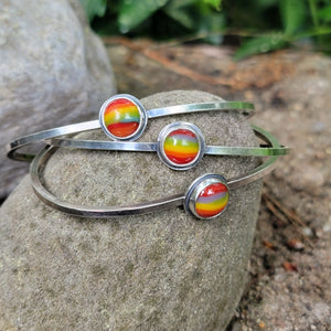 Pride 2022 Collection - Rainbow Glass in Sterling Silver