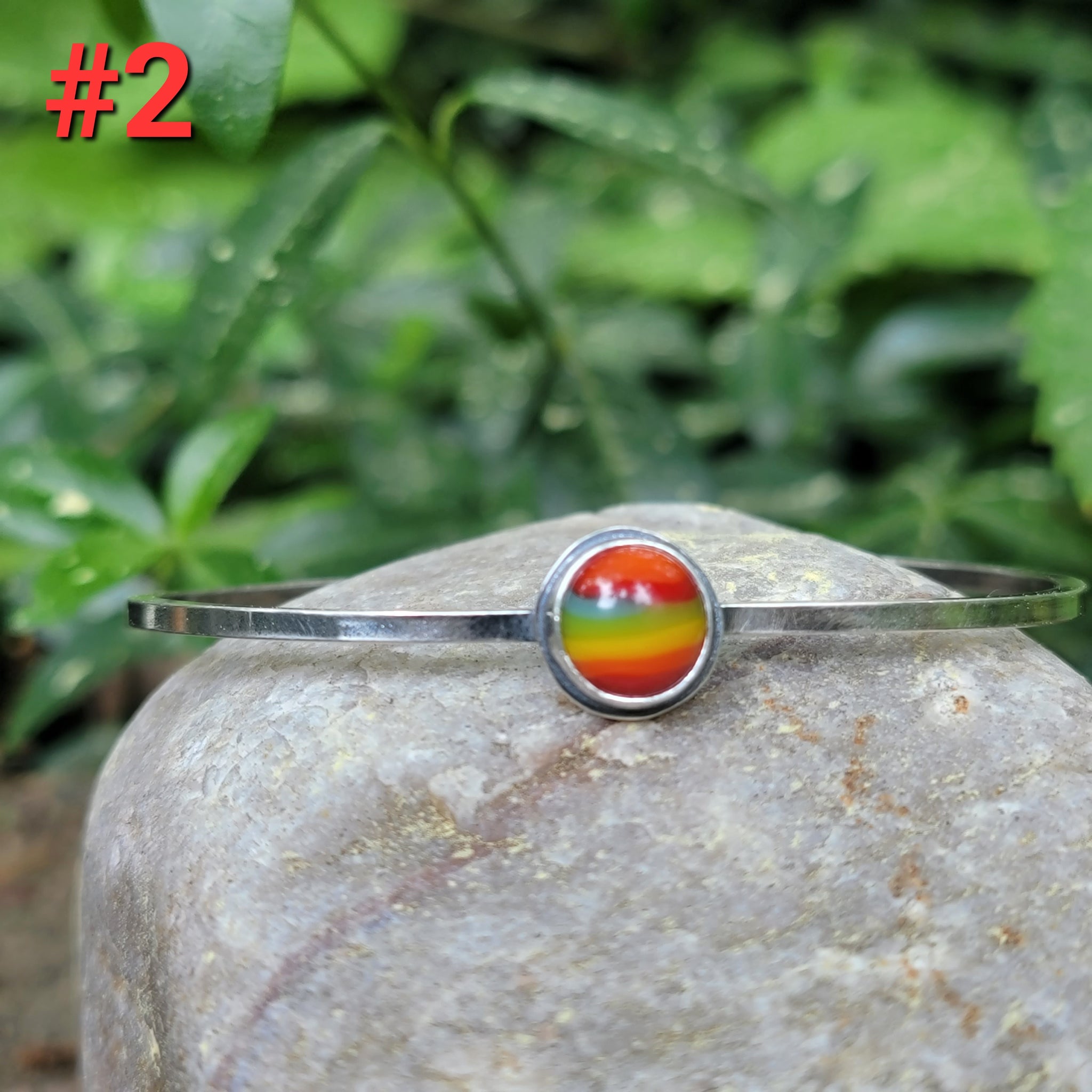 Pride 2022 Collection - Rainbow Glass in Sterling Silver