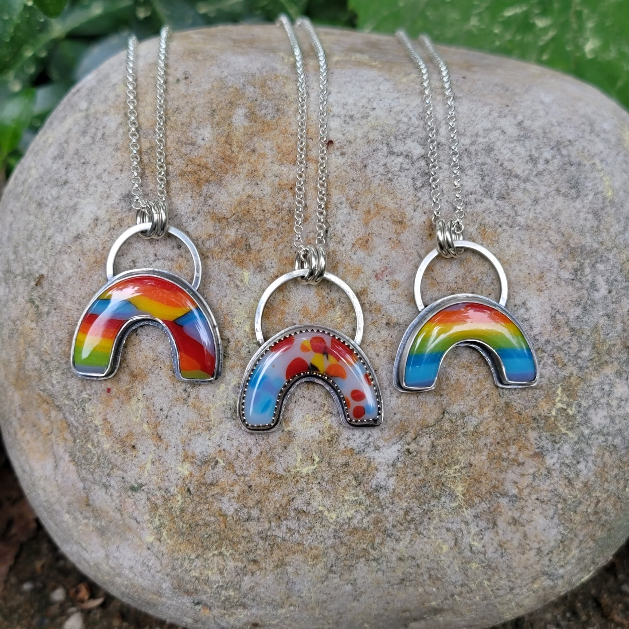 Pride 2022 Collection - Rainbow Glass in Sterling Silver