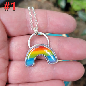 Pride 2022 Collection - Rainbow Glass in Sterling Silver