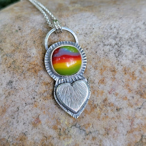 Pride 2022 Collection - Rainbow Glass in Sterling Silver