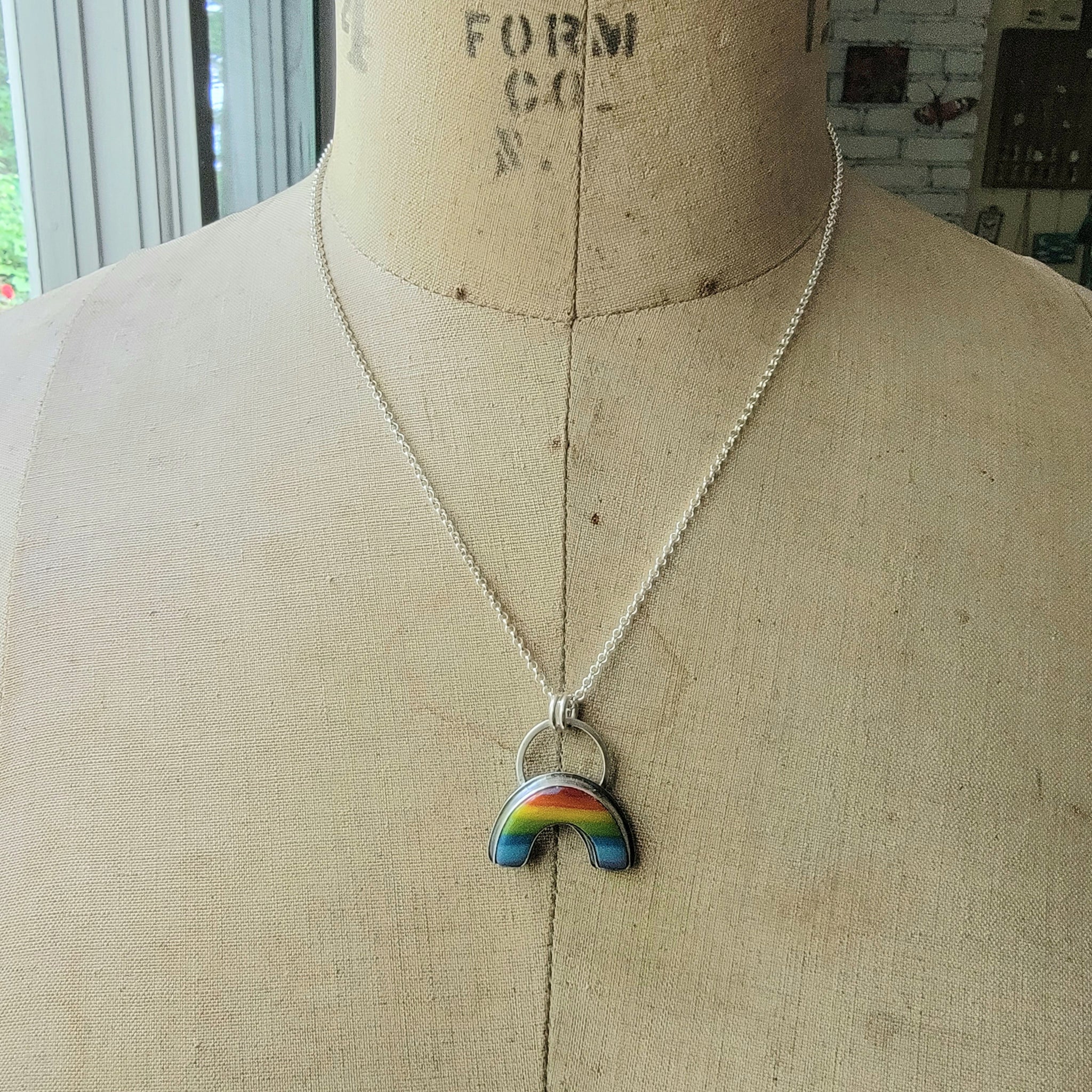 Pride 2022 Collection - Rainbow Glass in Sterling Silver