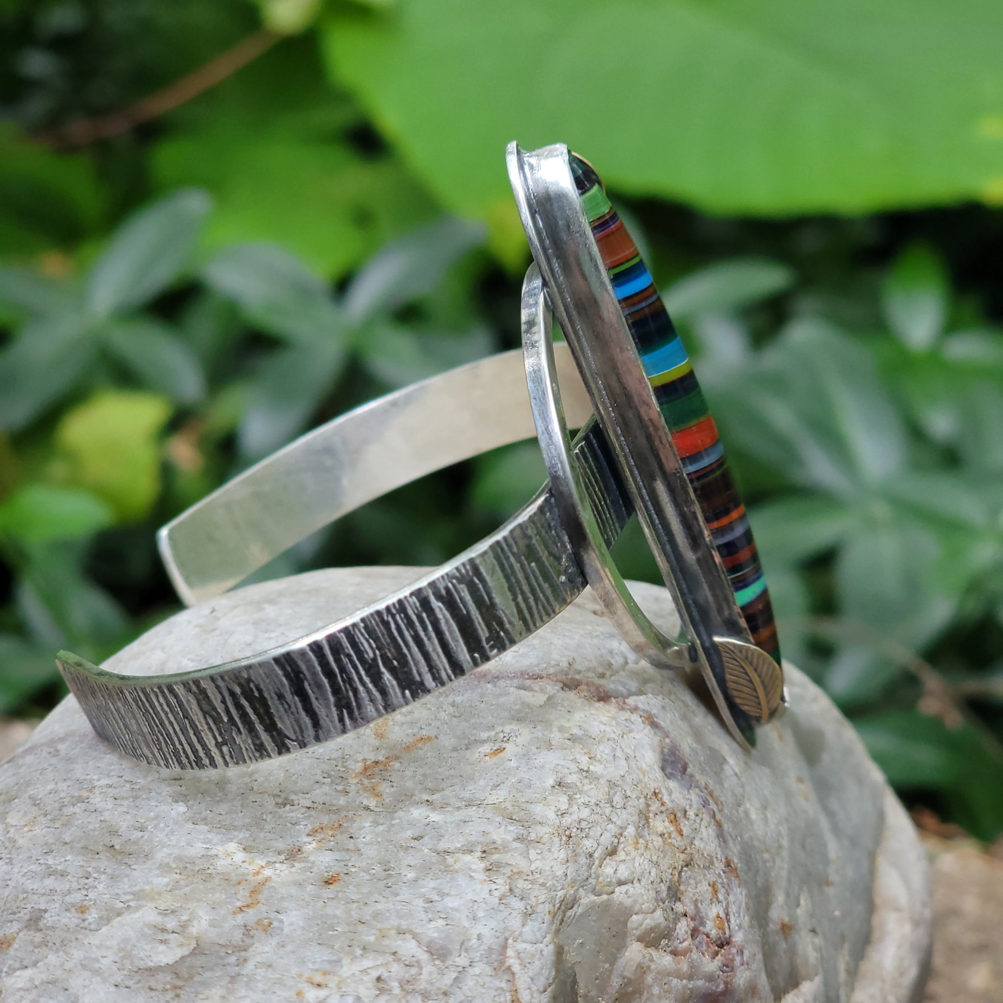 Surfite Geometric Statement Cuff Bracelet in Sterling Silver Cuff Bracelet