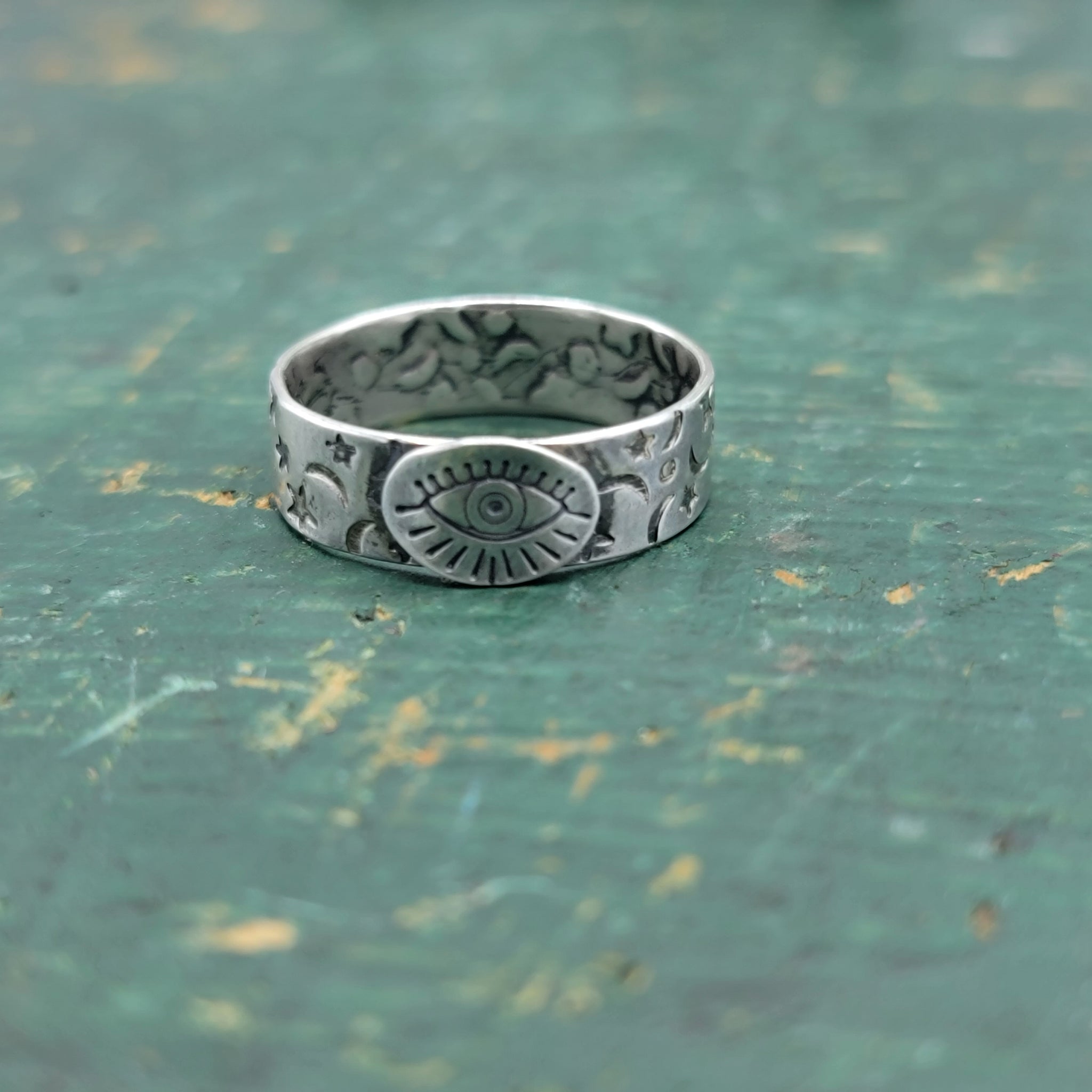 Celestial Mystic Eye Ring in Sterling Silver